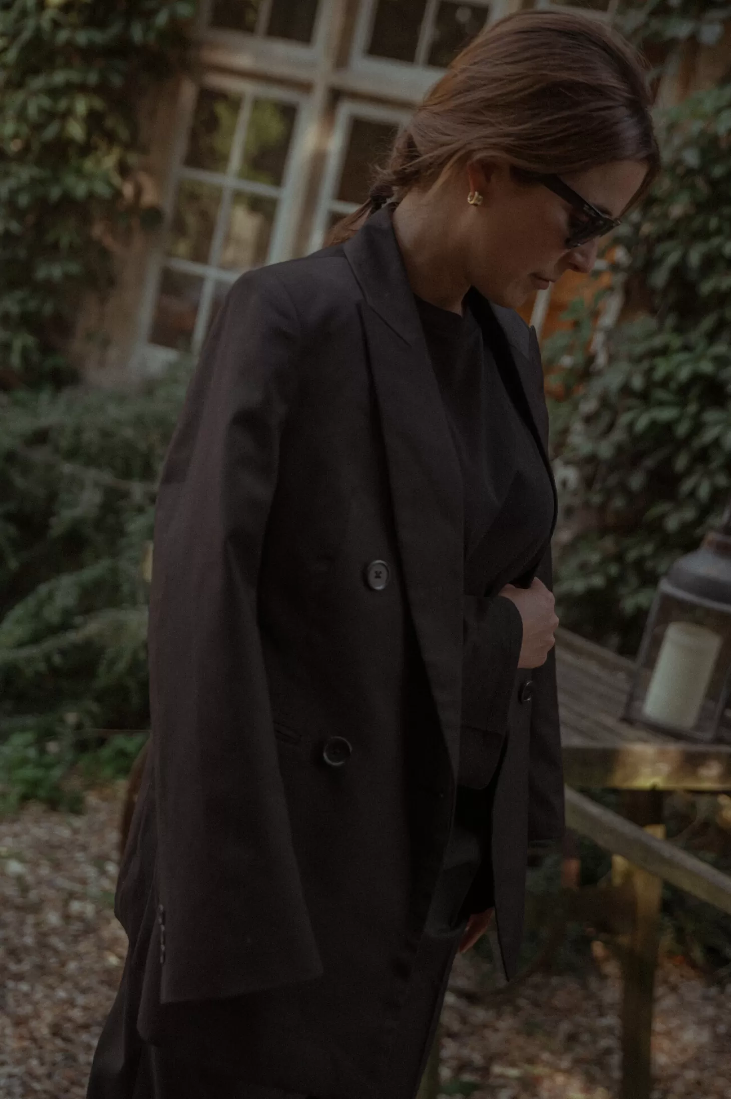 Les Soeurs Double-Breasted Blazer Ariana Black Sale