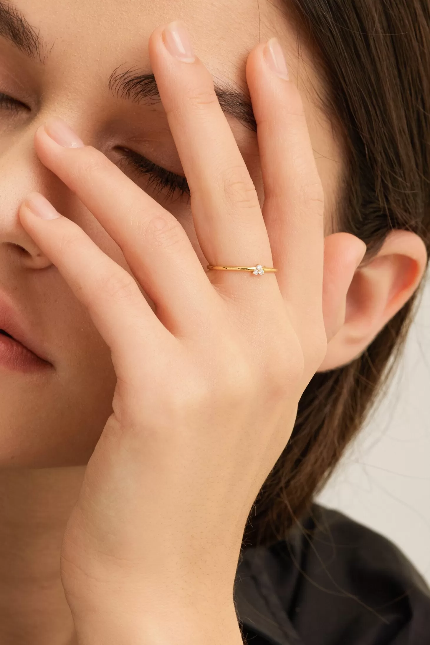 Les Soeurs Ring Chloe Vintage Triangle Gold Fashion